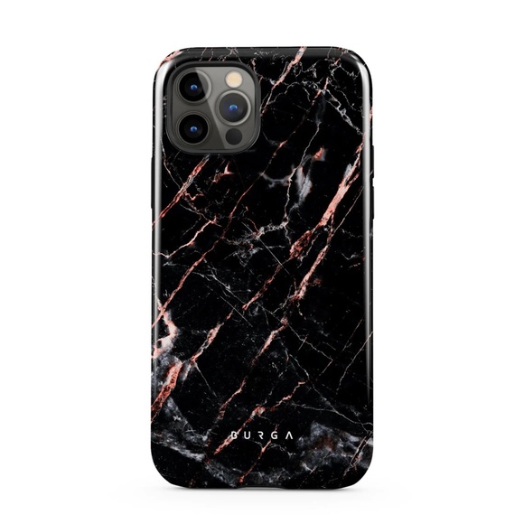 Burga Rose Gold Marble iPhone 12 and 12 pro Phone Case - Picture 1 of 3